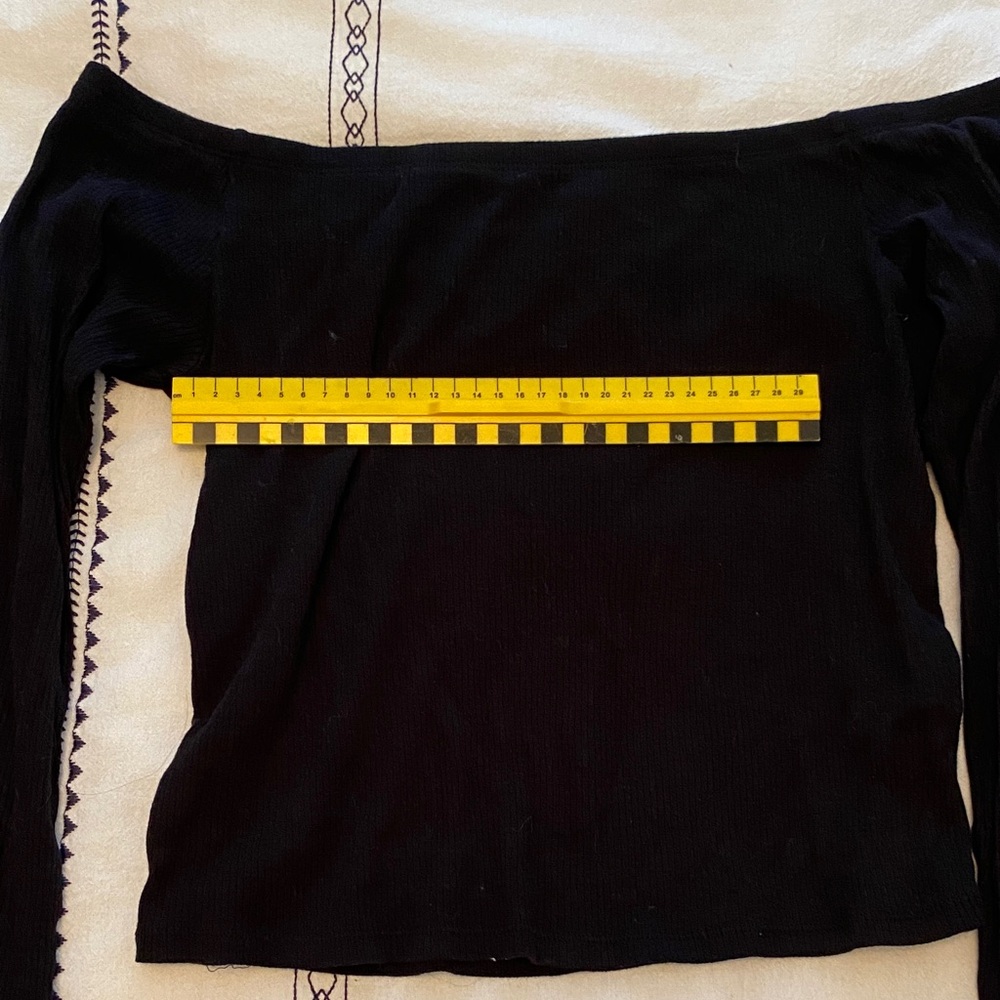 H&M Black Ribbed Top - Picture 4 of 4
